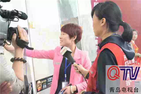 【升华大理石】升华陶瓷青岛大理石新品华丽亮相，青岛电视台都来了！