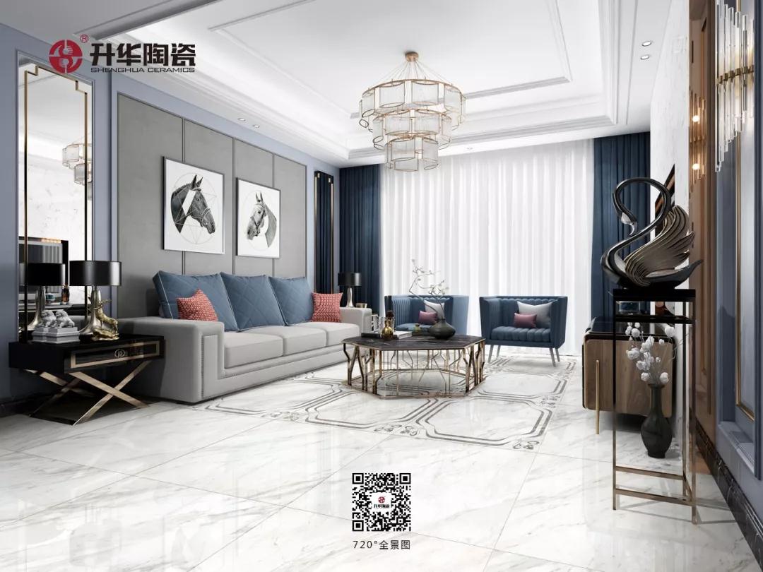 升华陶瓷 | 超平釉720°全景效果图，简而不凡！